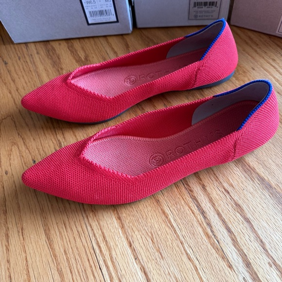 Rothy's The Point in Flame, with box - Picture 6 of 13